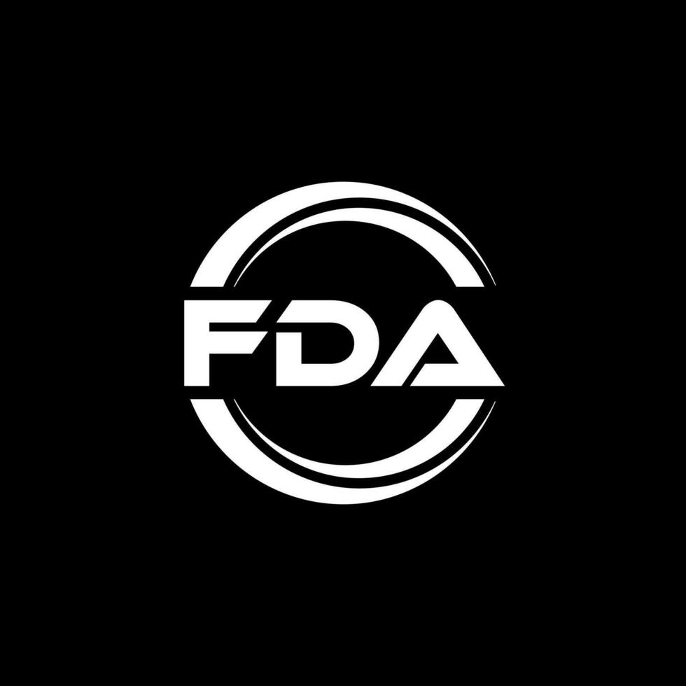 FDA Logo Design, Inspiration zum ein einzigartig Identität. modern Eleganz und kreativ Design. Wasserzeichen Ihre Erfolg mit das auffällig diese Logo. vektor