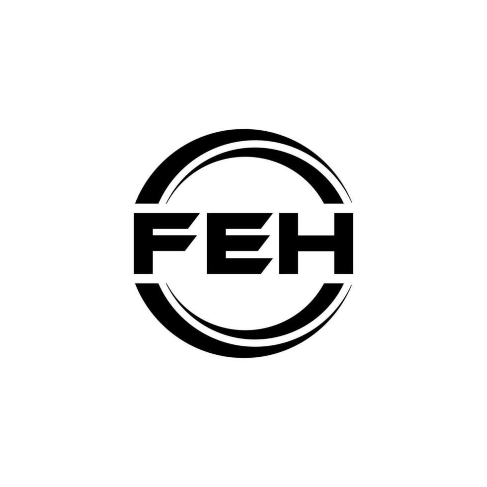 feh Logo Design, Inspiration zum ein einzigartig Identität. modern Eleganz und kreativ Design. Wasserzeichen Ihre Erfolg mit das auffällig diese Logo. vektor