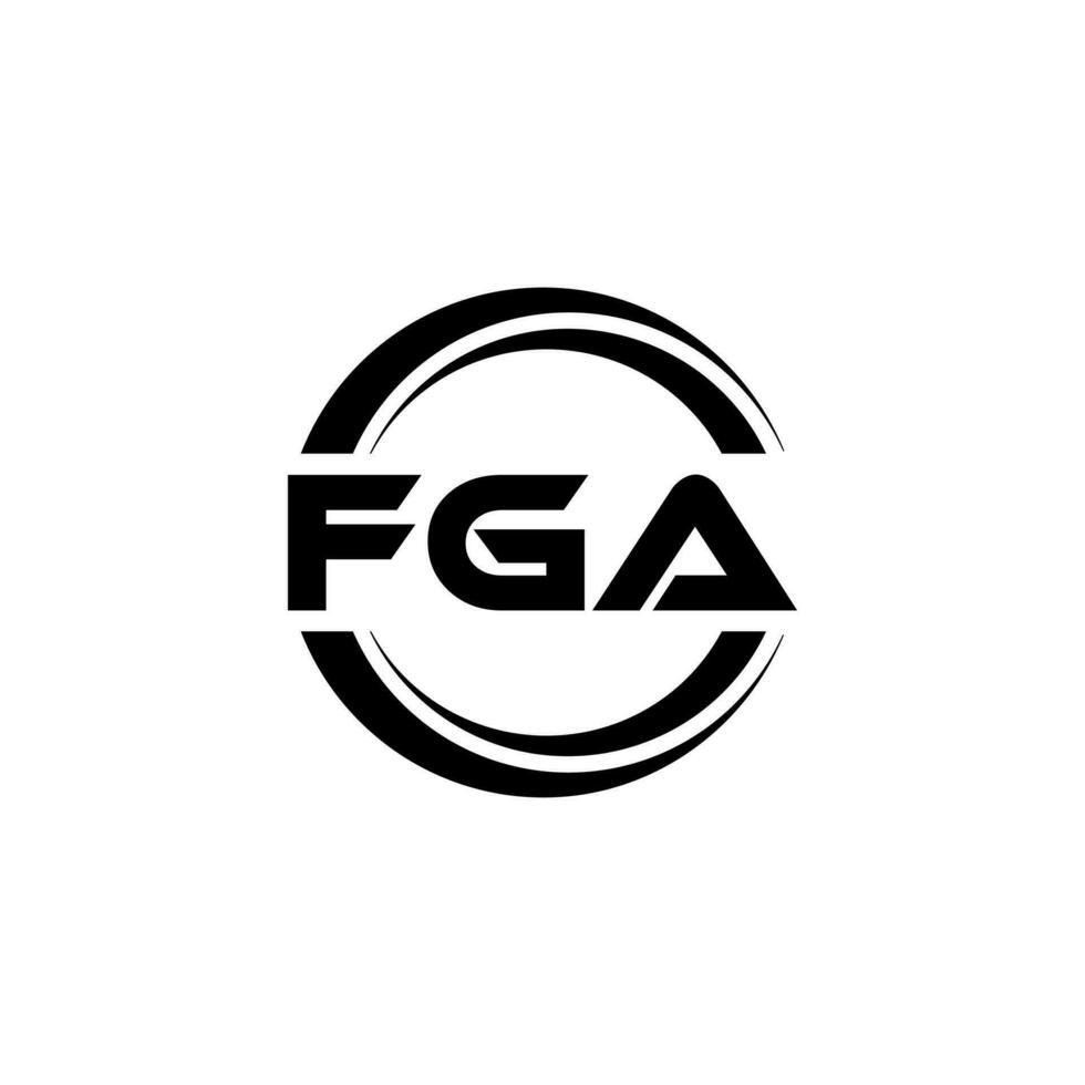 fga Logo Design, Inspiration zum ein einzigartig Identität. modern Eleganz und kreativ Design. Wasserzeichen Ihre Erfolg mit das auffällig diese Logo. vektor