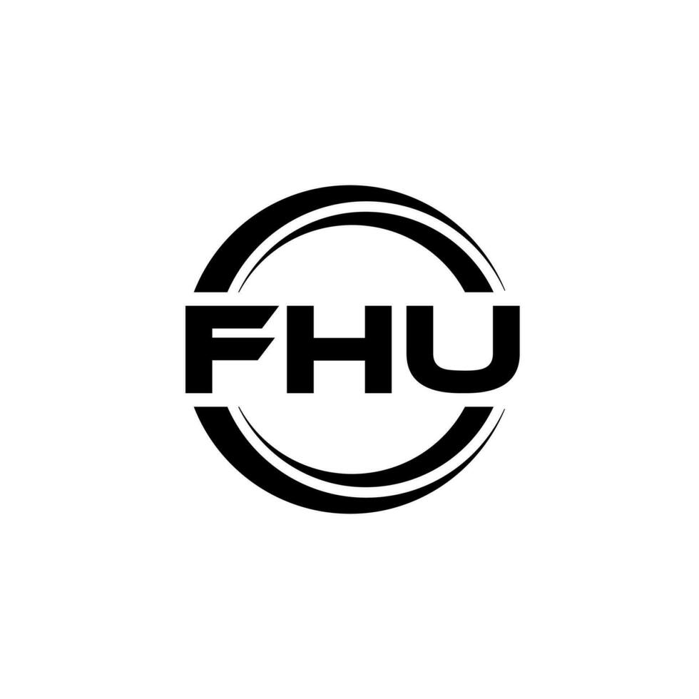 fhu Logo Design, Inspiration zum ein einzigartig Identität. modern Eleganz und kreativ Design. Wasserzeichen Ihre Erfolg mit das auffällig diese Logo. vektor