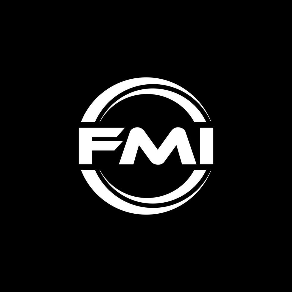 fmi logotyp design, inspiration för en unik identitet. modern elegans och kreativ design. vattenmärke din Framgång med de slående detta logotyp. vektor