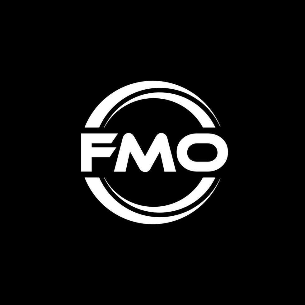 fmo logotyp design, inspiration för en unik identitet. modern elegans och kreativ design. vattenmärke din Framgång med de slående detta logotyp. vektor