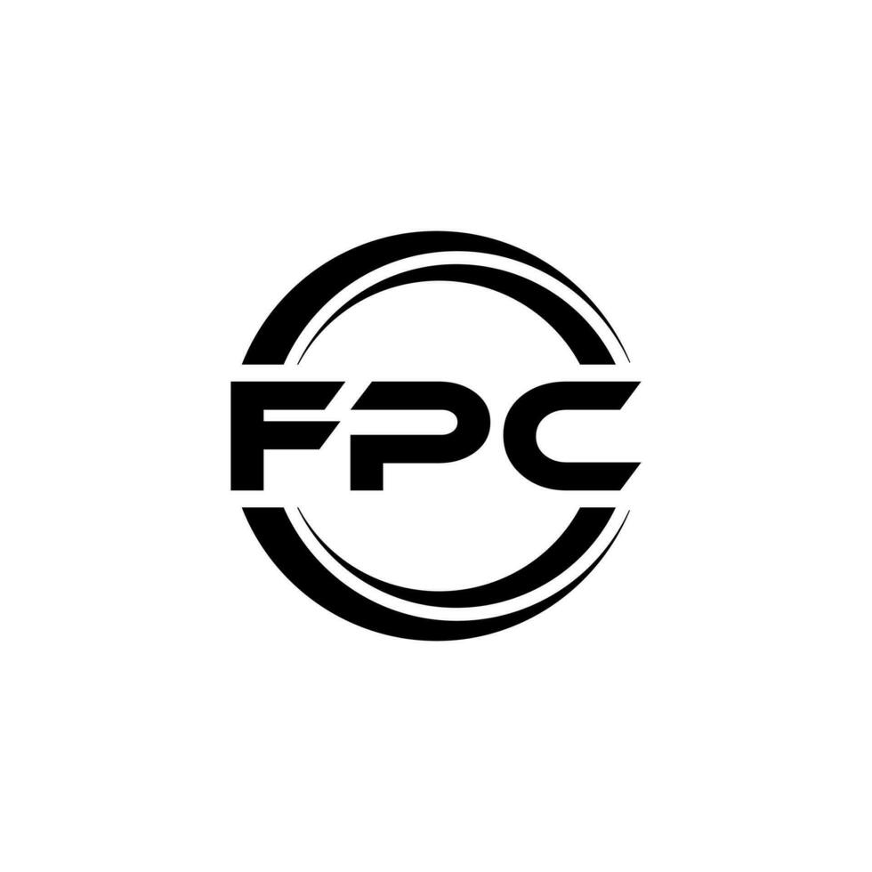 fpc logotyp design, inspiration för en unik identitet. modern elegans och kreativ design. vattenmärke din Framgång med de slående detta logotyp. vektor