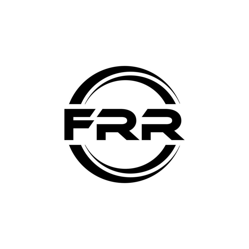 frr logotyp design, inspiration för en unik identitet. modern elegans och kreativ design. vattenmärke din Framgång med de slående detta logotyp. vektor