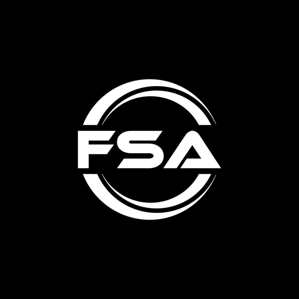 fsa logotyp design, inspiration för en unik identitet. modern elegans och kreativ design. vattenmärke din Framgång med de slående detta logotyp. vektor