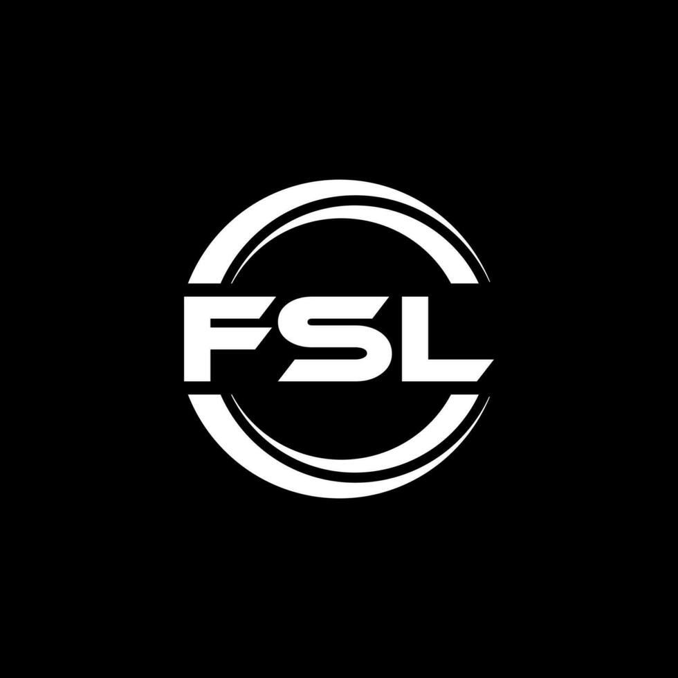 fsl logotyp design, inspiration för en unik identitet. modern elegans och kreativ design. vattenmärke din Framgång med de slående detta logotyp. vektor