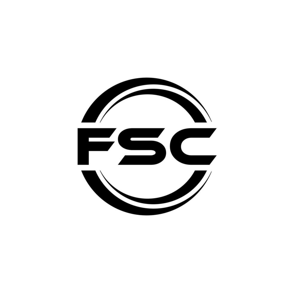 fsc Logo Design, Inspiration zum ein einzigartig Identität. modern Eleganz und kreativ Design. Wasserzeichen Ihre Erfolg mit das auffällig diese Logo. vektor