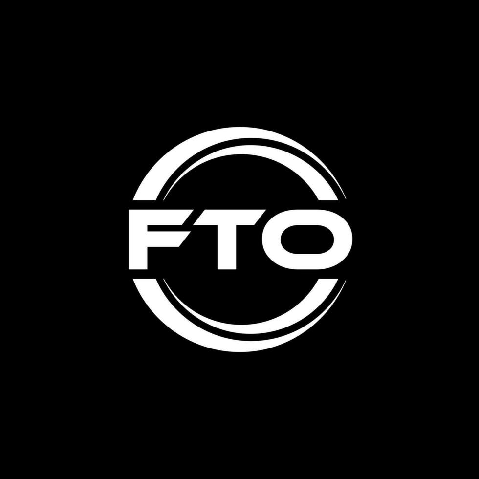 fto logotyp design, inspiration för en unik identitet. modern elegans och kreativ design. vattenmärke din Framgång med de slående detta logotyp. vektor