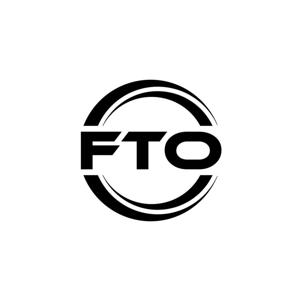 fto logotyp design, inspiration för en unik identitet. modern elegans och kreativ design. vattenmärke din Framgång med de slående detta logotyp. vektor