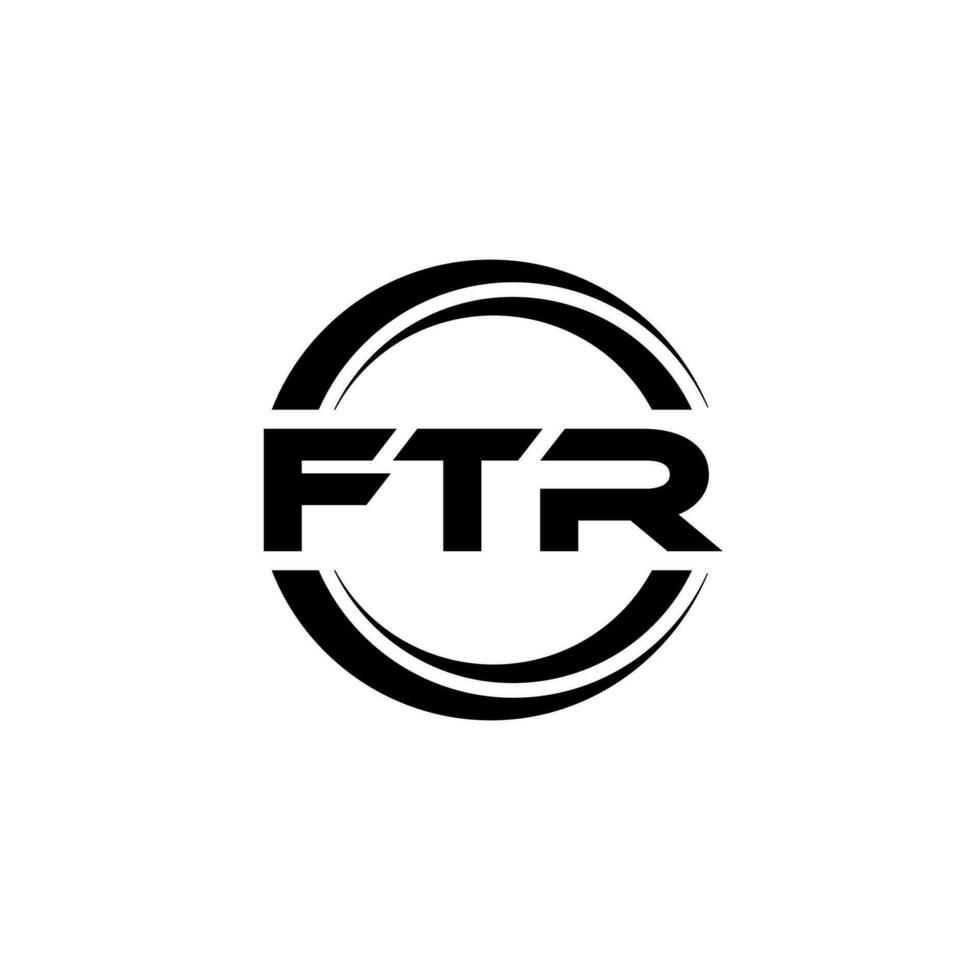 ftr logotyp design, inspiration för en unik identitet. modern elegans och kreativ design. vattenmärke din Framgång med de slående detta logotyp. vektor