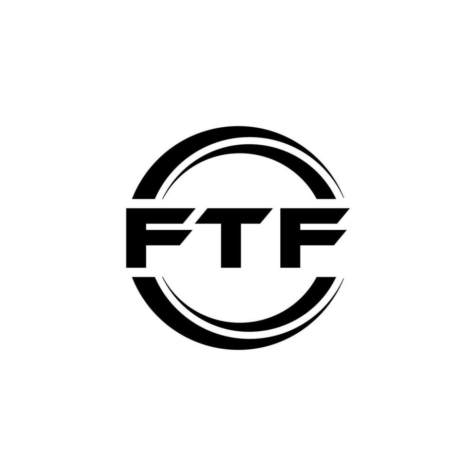 ftf logotyp design, inspiration för en unik identitet. modern elegans och kreativ design. vattenmärke din Framgång med de slående detta logotyp. vektor