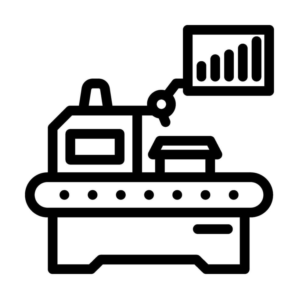 lehnen Herstellung mechanisch Ingenieur Linie Symbol Vektor Illustration