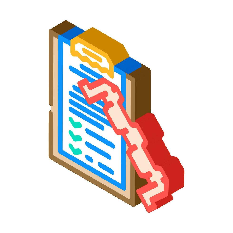 Produkt testen mechanisch Ingenieur isometrisch Symbol Vektor Illustration