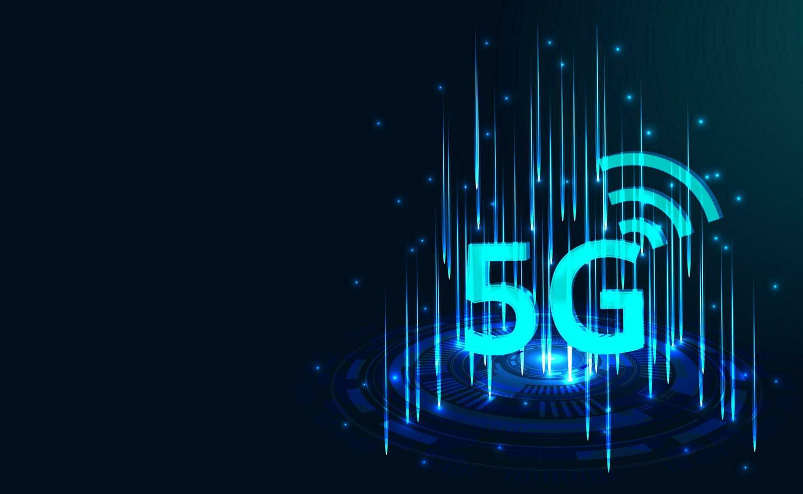 5g nätverk trådlös teknologi begrepp. vektor