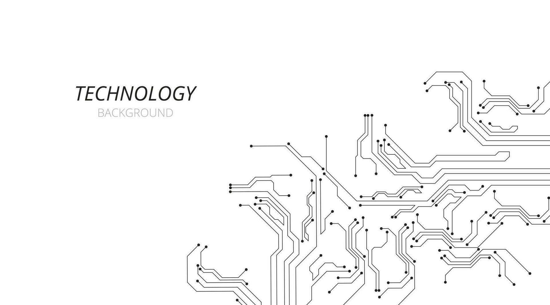 teknologi svart krets diagram begrepp vektor