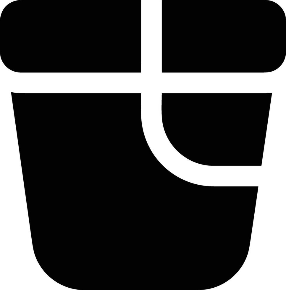 hink ikon symbol vektor bild. illustration av de hink rengöring Utrustning tvättning översikt design bild. eps 10