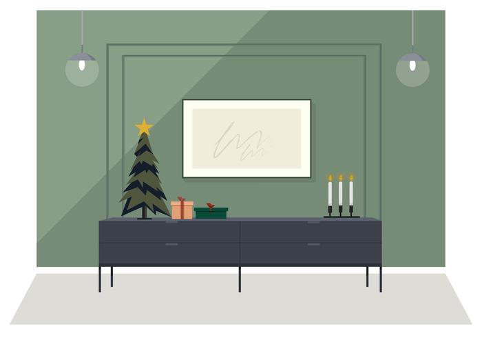 Vektor Holiday Room Illustration