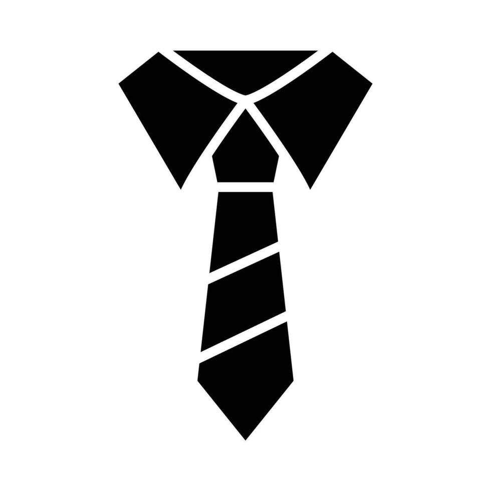 Krawatte Vektor Glyphe Symbol zum persönlich und kommerziell verwenden.
