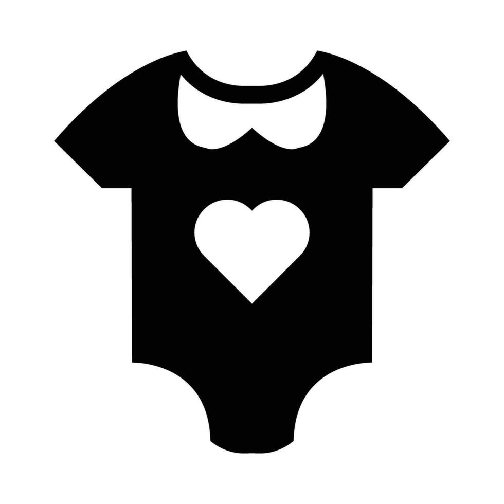 Baby Kleider Vektor Glyphe Symbol zum persönlich und kommerziell verwenden.