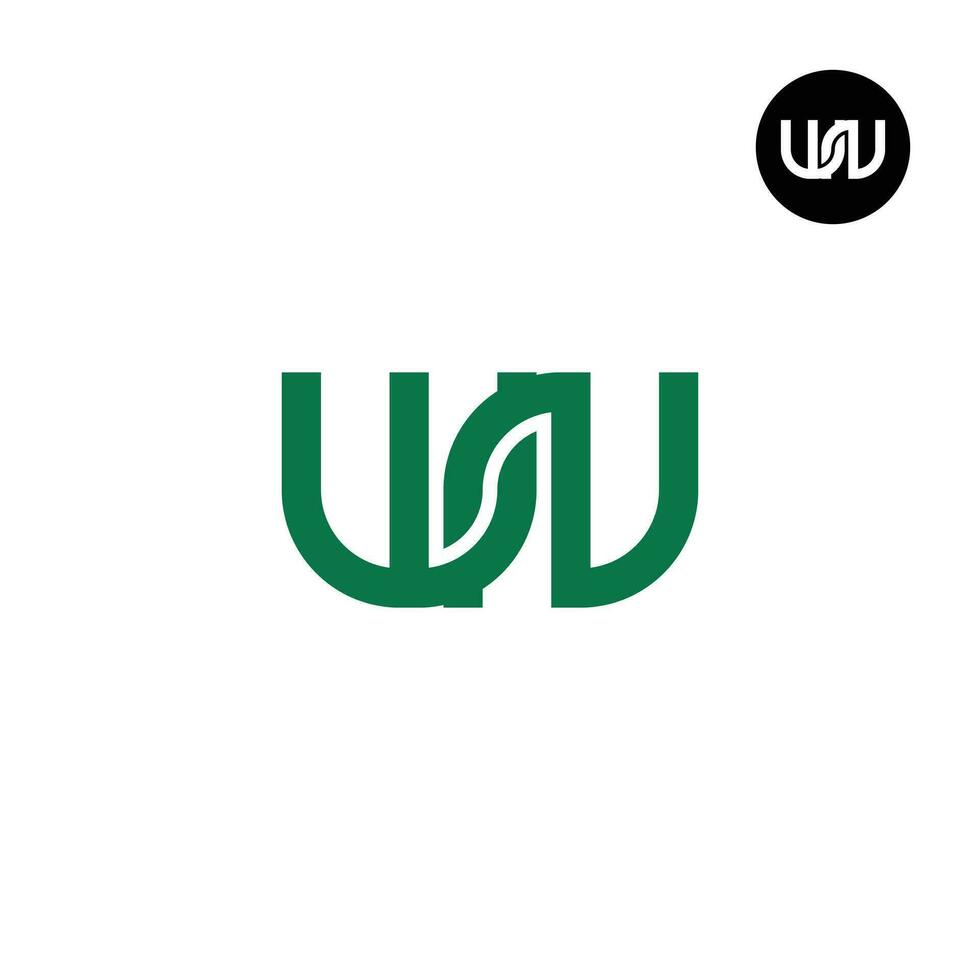 brev wn monogram logotyp design vektor