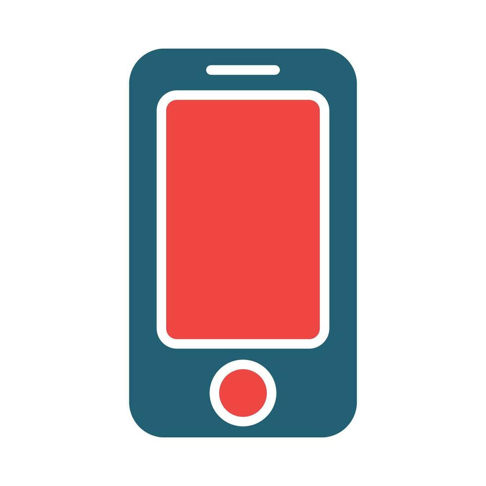 Smartphone Glyphe zwei Farbe Symbol zum persönlich und kommerziell verwenden. vektor
