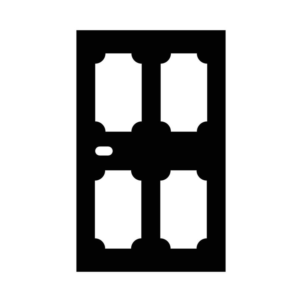 Tür Vektor Glyphe Symbol zum persönlich und kommerziell verwenden.