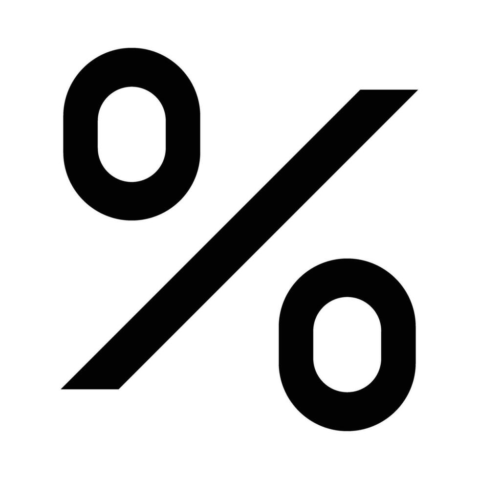 Prozentsatz Vektor Glyphe Symbol zum persönlich und kommerziell verwenden.