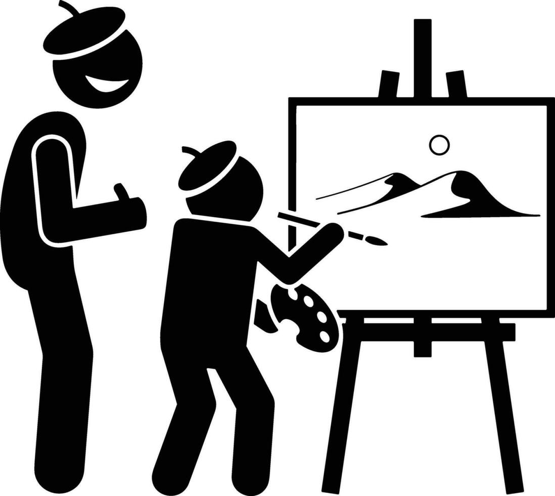 Lehrer Symbol Symbol Vektor Bild. Illustration von das Ausbildung Geschäft Schule Klassenzimmer Symbol Design Bild.