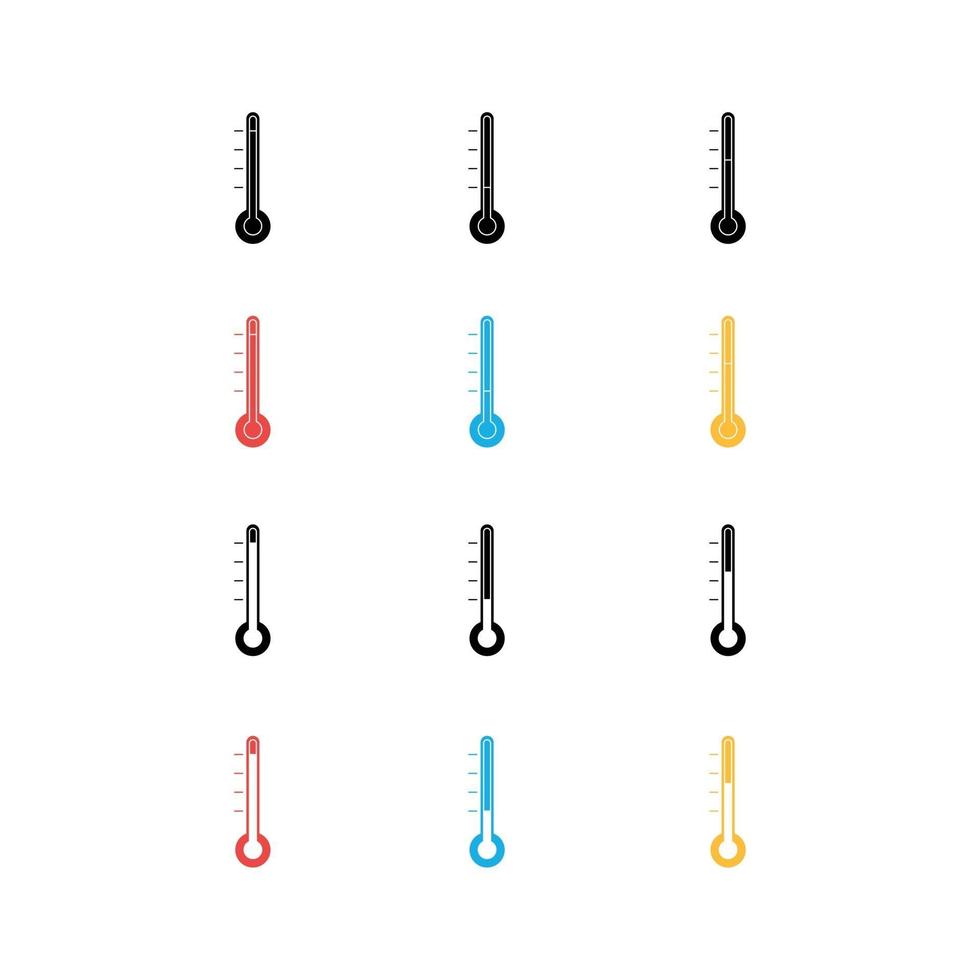 Thermometer-Icon-Pack vektor