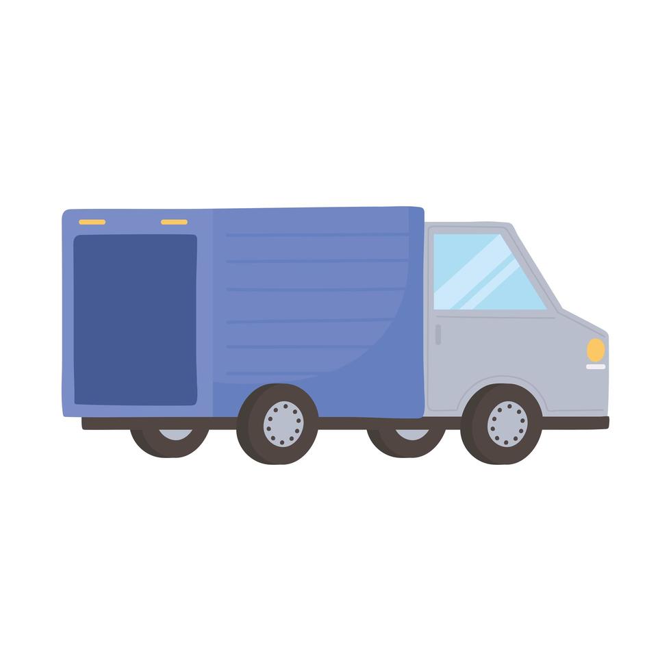 LKW-Lieferservice-Icon-Design auf weißem Hintergrund vektor