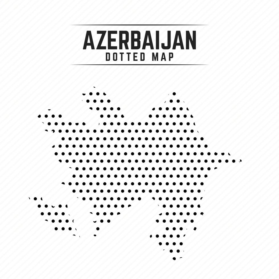 prickad karta över Azerbajdzjan vektor