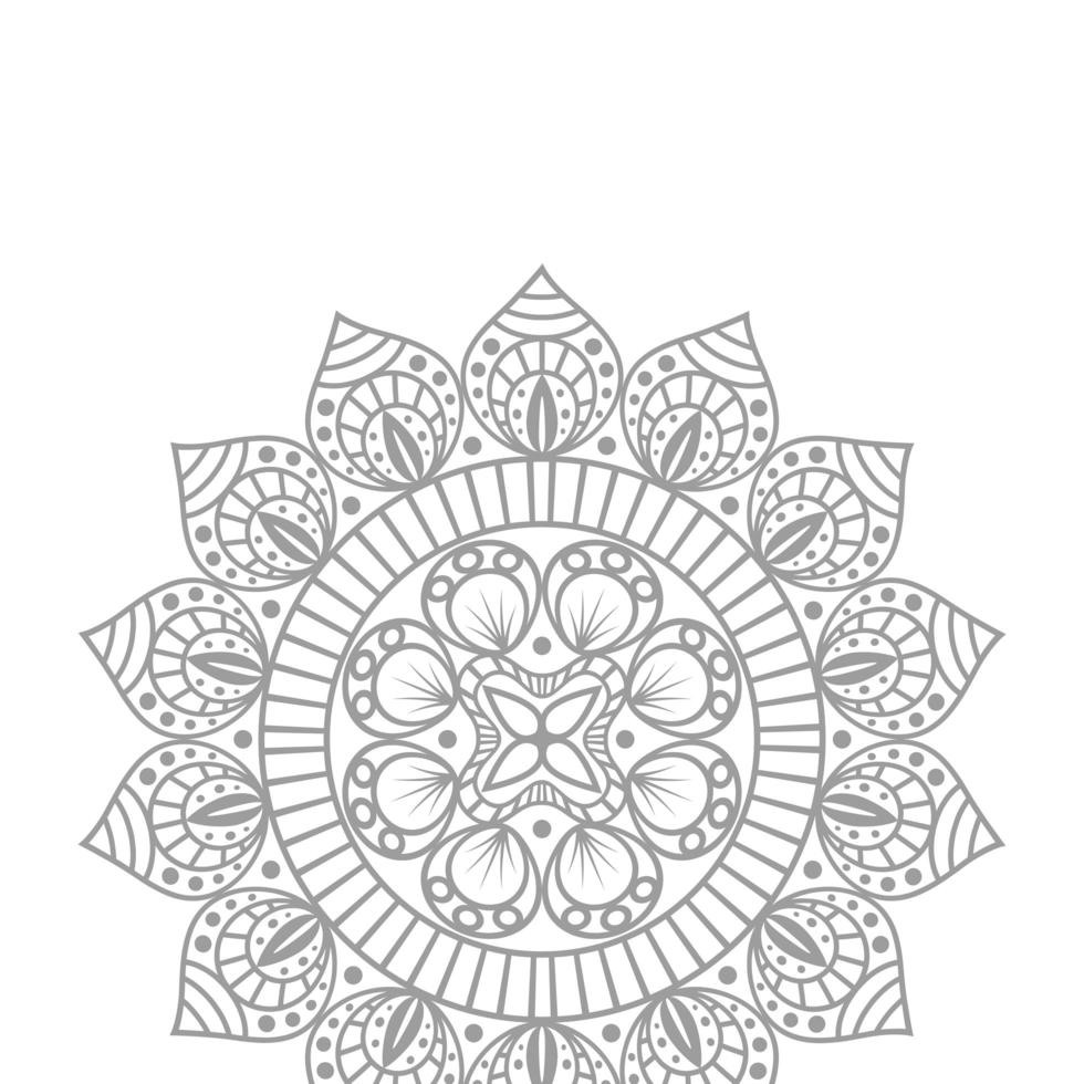 blomma mandala etnicitet dekorativa ikon vektor