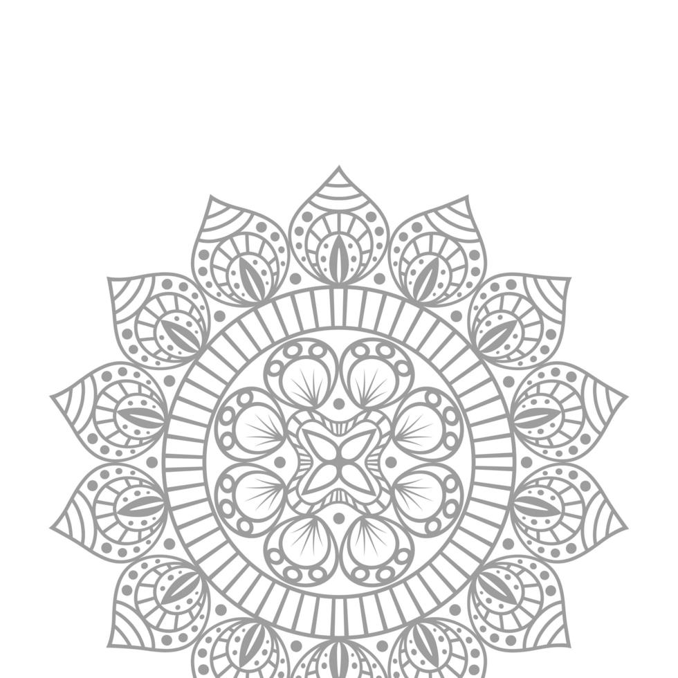 Blume Mandala Ethnizität dekoratives Symbol vektor