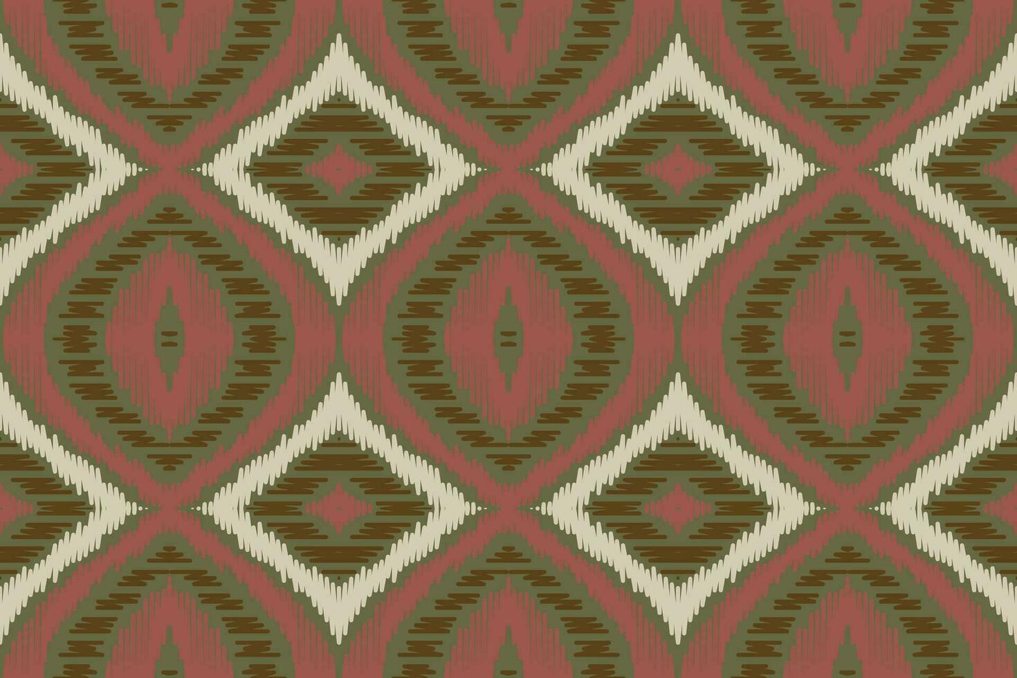 ikat damast- broderi bakgrund. ikat tyg geometrisk etnisk orientalisk mönster traditionell.aztec stil abstrakt vektor illustration.design för textur, tyg, kläder, inslagning, sarong.