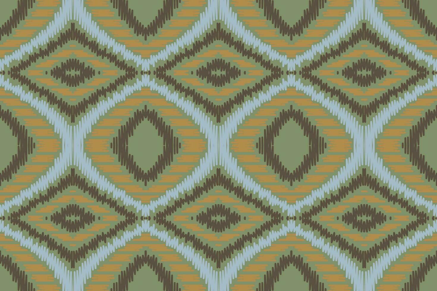 ikat damast- broderi bakgrund. ikat mönster geometrisk etnisk orientalisk mönster traditionell.aztec stil abstrakt vektor illustration.design för textur, tyg, kläder, inslagning, sarong.