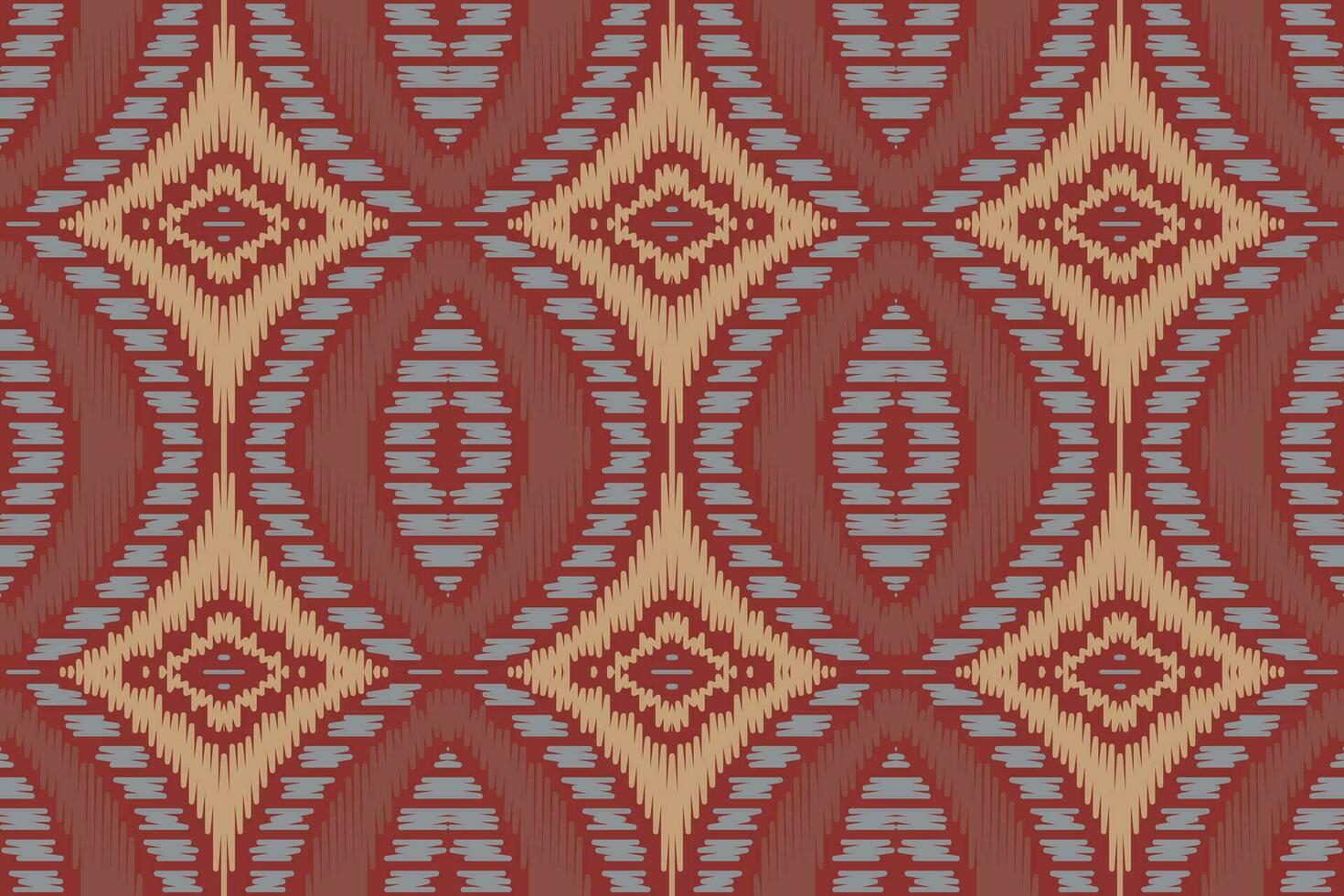 ikat sömlös mönster broderi bakgrund. ikat ram geometrisk etnisk orientalisk mönster traditionell.aztec stil abstrakt vektor illustration.design för textur, tyg, kläder, inslagning, sarong.