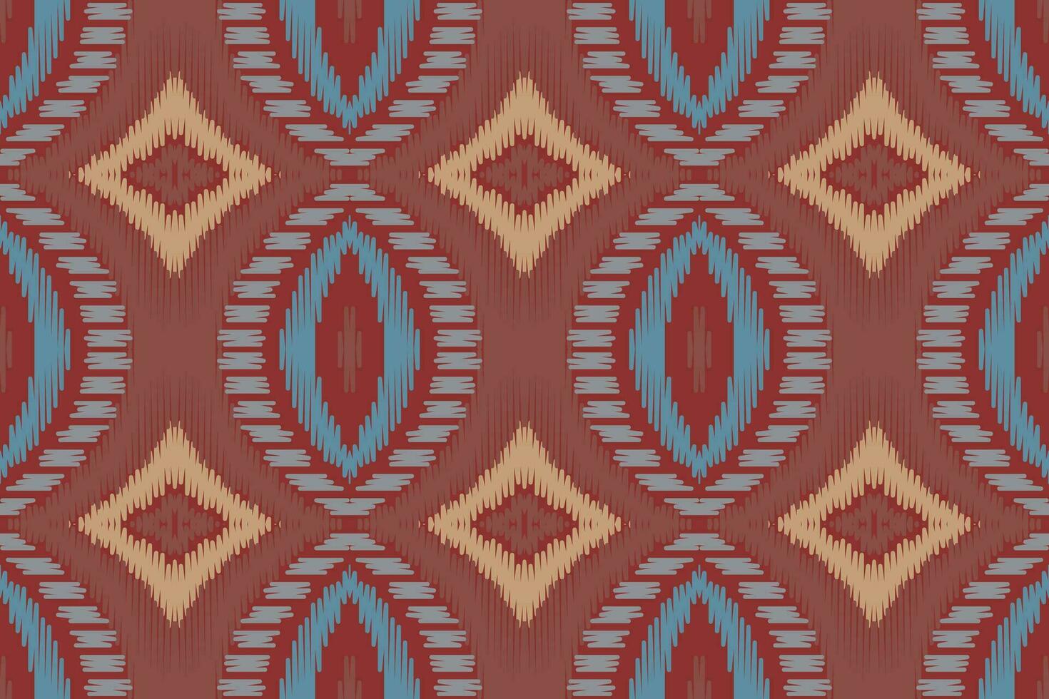 ikat sömlös mönster broderi bakgrund. ikat ram geometrisk etnisk orientalisk mönster traditionell. ikat aztec stil abstrakt design för skriva ut textur, tyg, saree, sari, matta. vektor