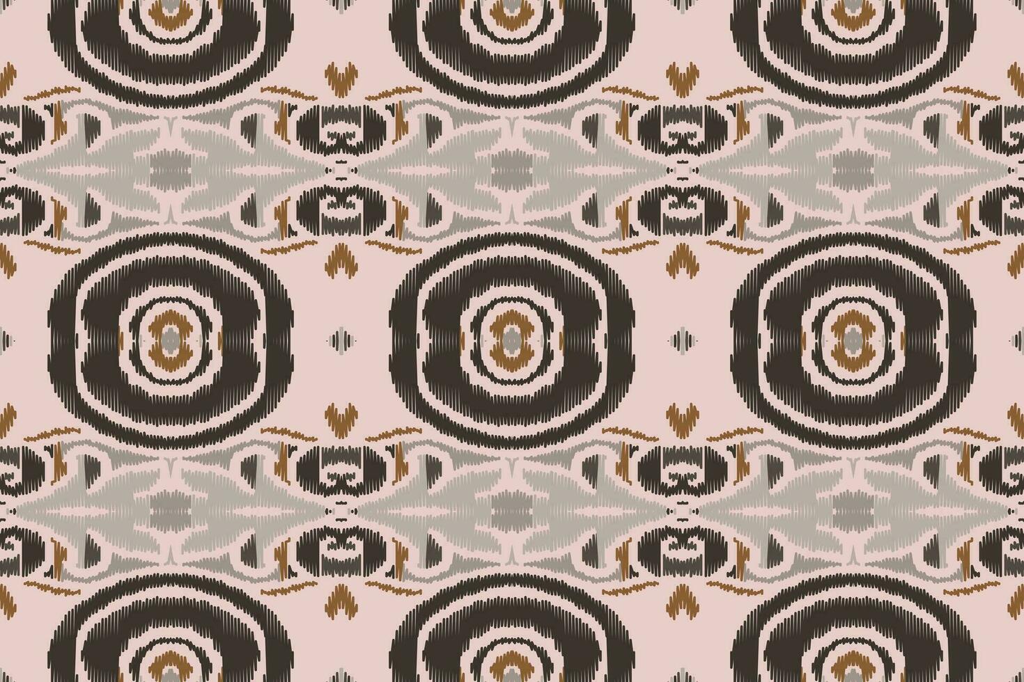 Ikat Blumen- Paisley Stickerei Hintergrund. Ikat Damast geometrisch ethnisch orientalisch Muster traditionell.aztekisch Stil abstrakt Vektor illustration.design zum Textur, Stoff, Kleidung, Verpackung, Sarong.