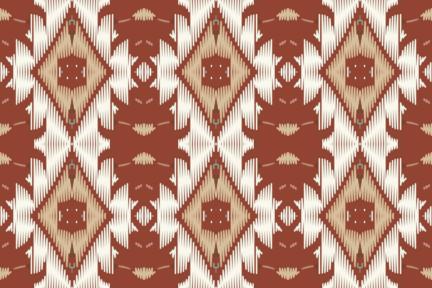 Ikat Blumen- Paisley Stickerei Hintergrund. Ikat Blumen- geometrisch ethnisch orientalisch Muster traditionell. Ikat aztekisch Stil abstrakt Design zum drucken Textur, Stoff, Saree, Sari, Teppich. vektor