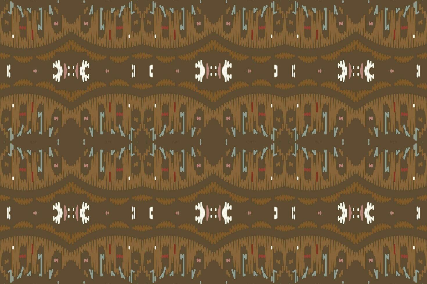Ikat Blumen- Paisley Stickerei Hintergrund. Ikat Stoff geometrisch ethnisch orientalisch Muster traditionell. Ikat aztekisch Stil abstrakt Design zum drucken Textur, Stoff, Saree, Sari, Teppich. vektor