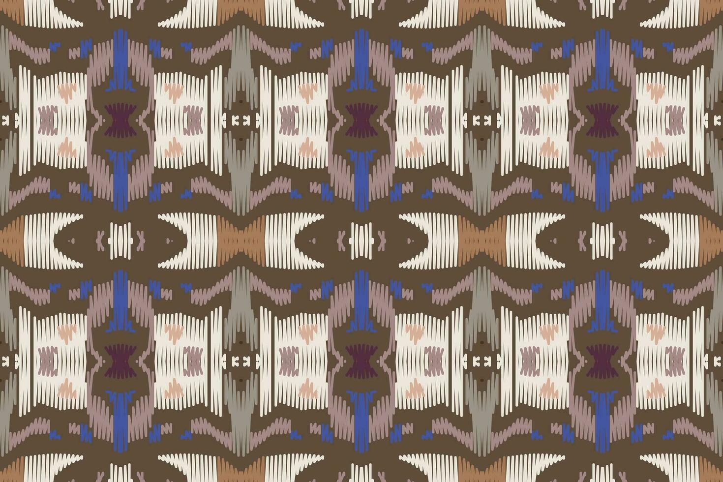 ikat damast- broderi bakgrund. ikat design geometrisk etnisk orientalisk mönster traditionell.aztec stil abstrakt vektor illustration.design för textur, tyg, kläder, inslagning, sarong.