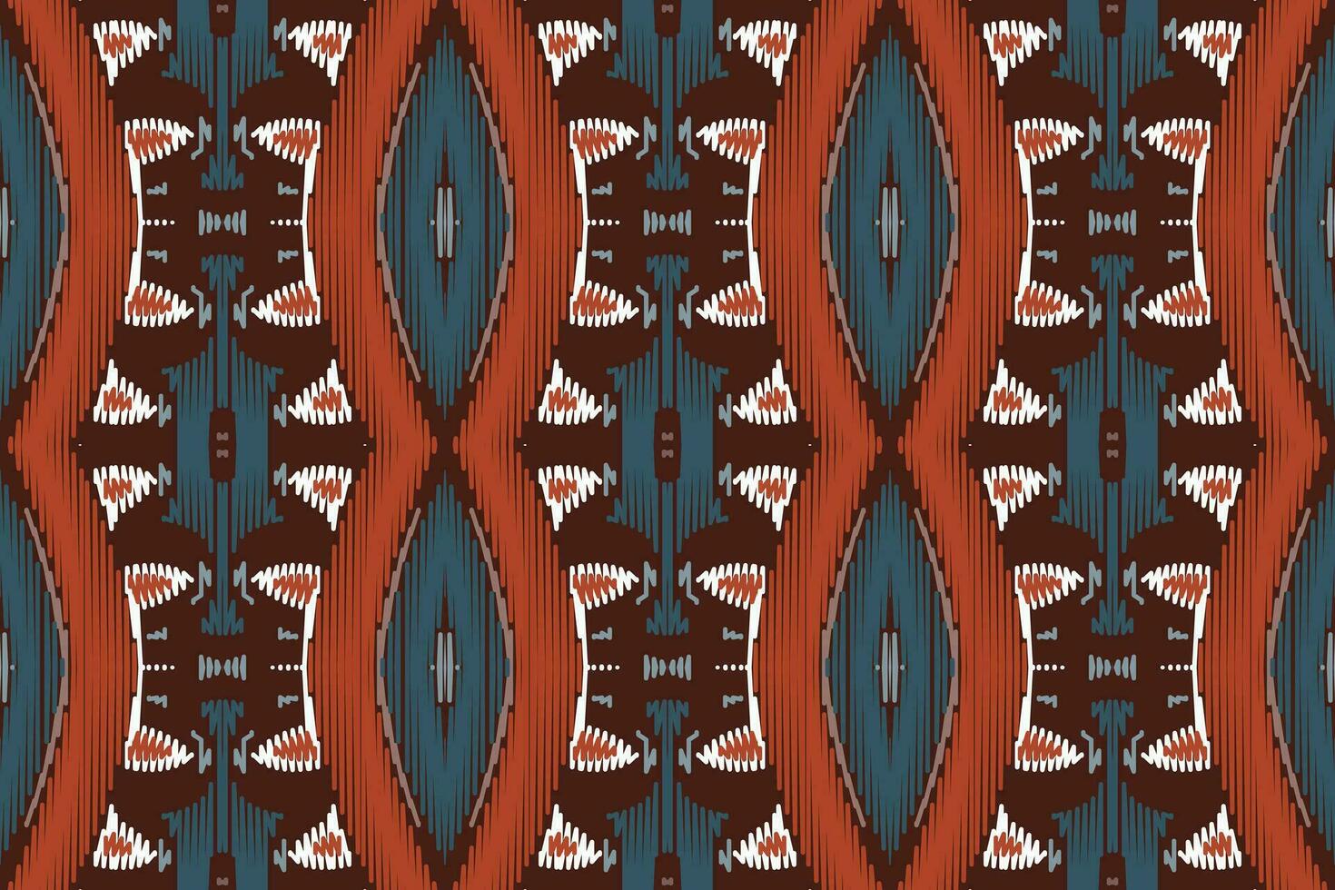 Ikat Stoff Paisley Stickerei Hintergrund. Ikat Blumen- geometrisch ethnisch orientalisch Muster traditionell. Ikat aztekisch Stil abstrakt Design zum drucken Textur, Stoff, Saree, Sari, Teppich. vektor