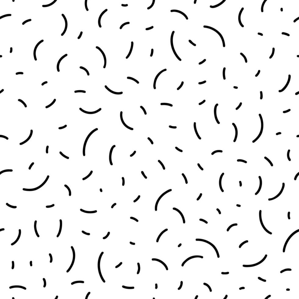 minimalistisch Hand gezeichnet geometrisch gestalten zeitgenössisch druckbar nahtlos Muster. schwarz und Weiß einfach wiederholbar Hintergrund. modern Vektor Hintergrund.