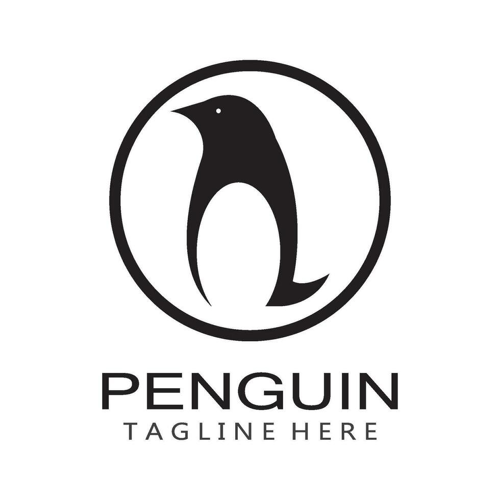Pinguin Logo Vorlage Vektor Symbol