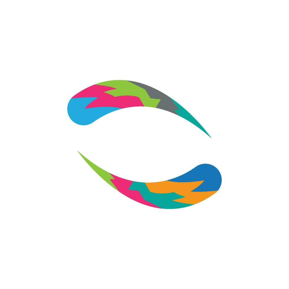 pussel logotyp vektor ikon
