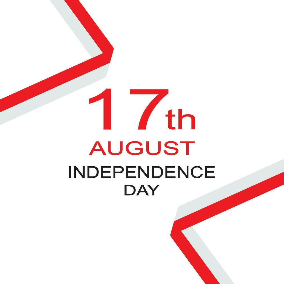 Unabhängigkeit Tag von Indonesien Logo Vektor