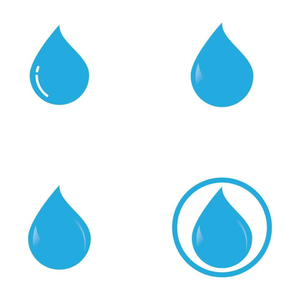 Wassertropfen-Logo-Schablonenvektor vektor