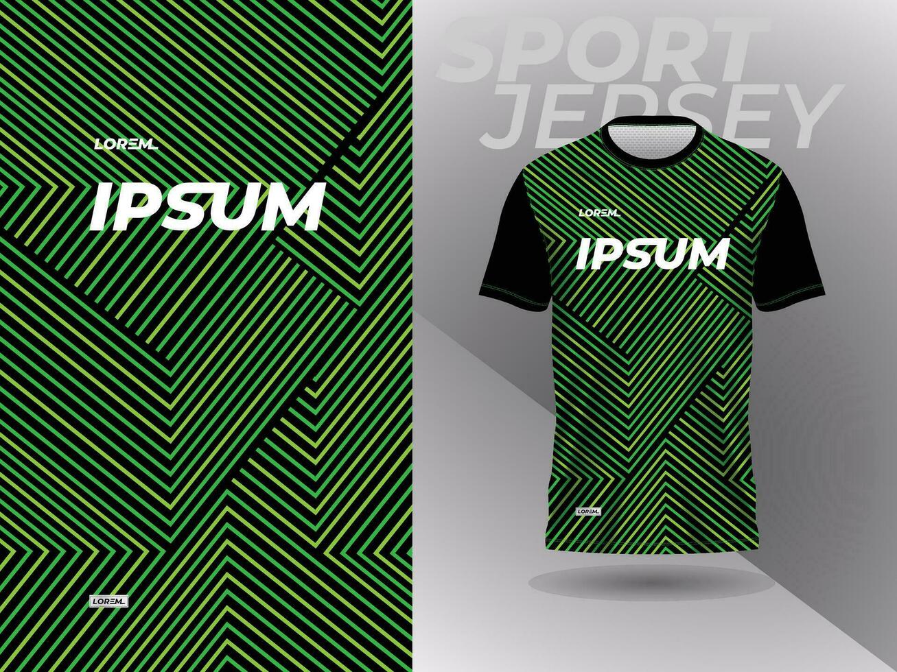 grön abstrakt tshirt sporter jersey design för fotboll fotboll tävlings gaming cross cykling löpning vektor