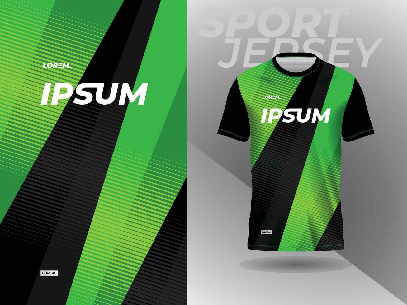 grön abstrakt tshirt sporter jersey design för fotboll fotboll tävlings gaming cross cykling löpning vektor