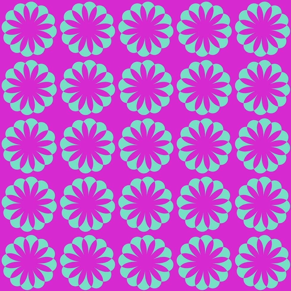 Blume Muster. abstrakt geometrisch Muster mit klein Quadrate. Design Element zum Netz Banner, Poster, Karten, Tapeten, Hintergründe, Paneele Vektor Illustration.